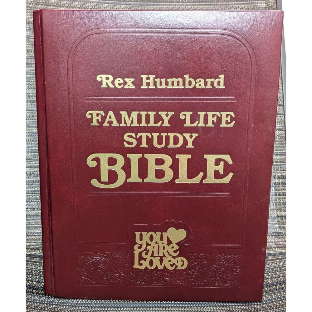 Rex Humbard Family Life Study Bible "You Are Loved Leather Bound 1982 No Writing